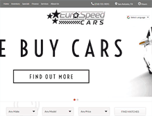 Tablet Screenshot of eurospeedcars.com